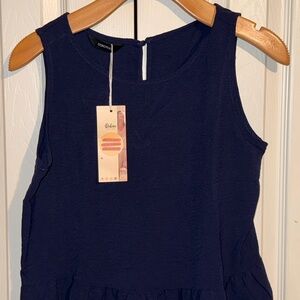Dokotoo Deep Blue Tank Top